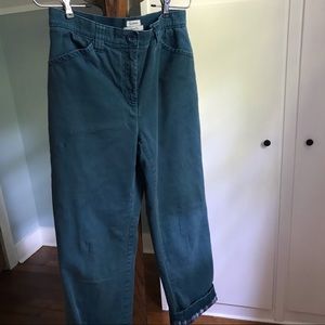 LL Bean Flannel Lined Pants Sz 8